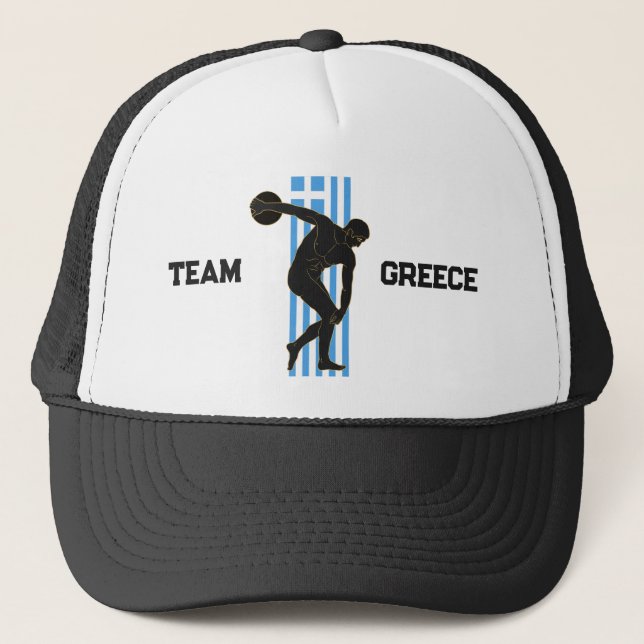 Die Diskothek: Sportteam Griechenland Truckerkappe (Vorderseite)