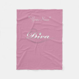 Die Diva des Mädchens "im Training" Fleecedecke