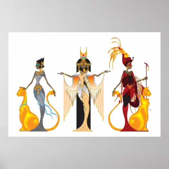 Die Divas von Ägypten Print Poster (Vorne)