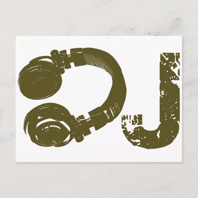 Die DJ-Liste Postkarte (Vorderseite)