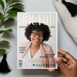 Die Doktor Trendy Doctor Graduate Foto Magazin Folieneinladung