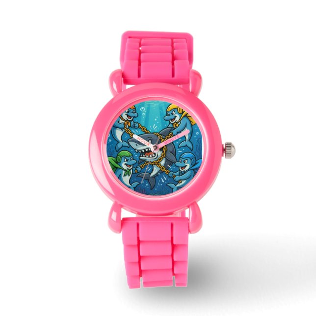DIE DOLPHIN GARDIANER STRIKE! — Helden der Tiefe Armbanduhr (Vorderseite)