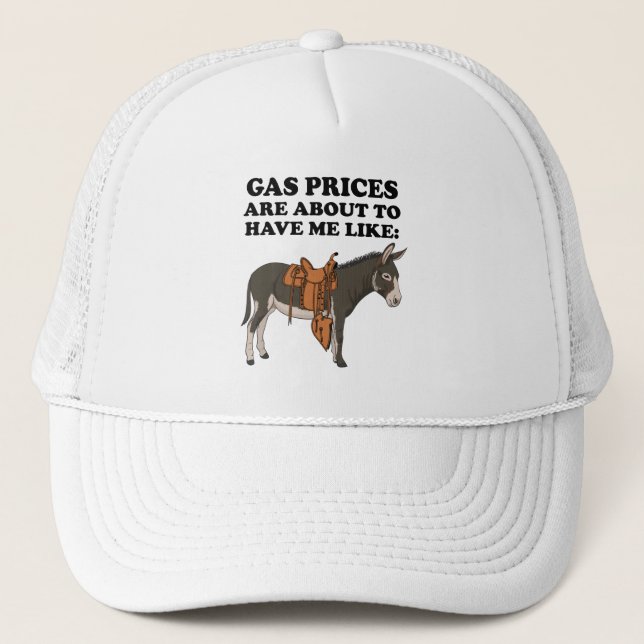 Die Donkey-Gaspreise werden bald sonnige Kleidung  Truckerkappe (Vorderseite)