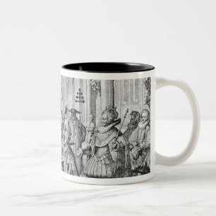 Die doppelte Heirat in Louis XIII zu Anne Zweifarbige Tasse