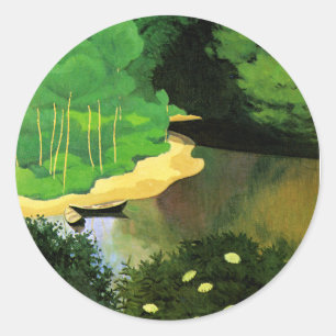 Die Dordogne mit Carrence Runder Aufkleber