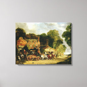 Die Dorking und Londons königliche Post, die das Leinwanddruck