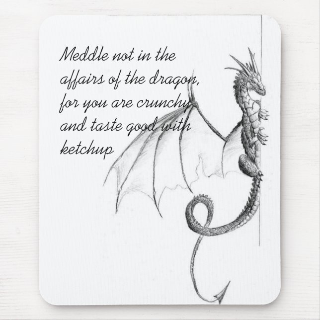 Die Drache-Seite Mousepad (Vorne)