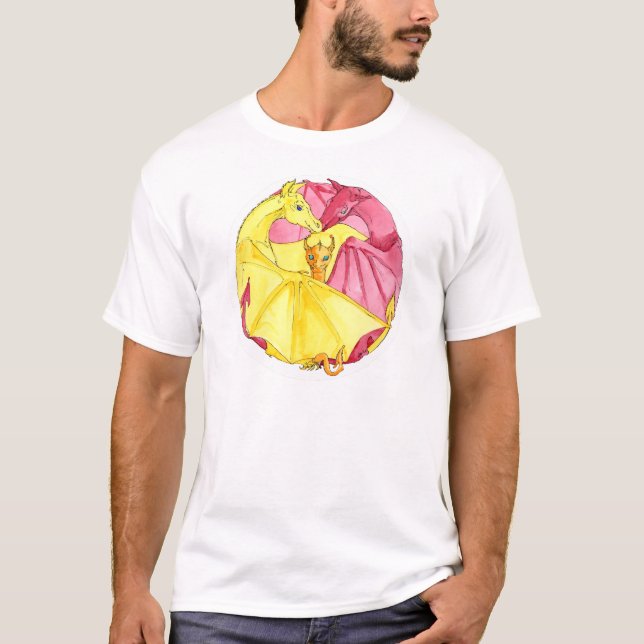 Die Drachefamilie T-Shirt (Vorderseite)