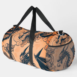 Die Drachen Krieg Orangen Himmel Duffle Bag