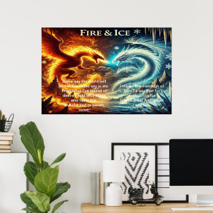 Die Drachen von Feuer und Eis Poster