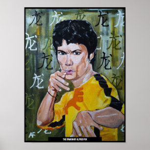 Die Drachenmalerei von Alfred Fox Poster