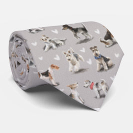 Die drahthaarige Fox-Terrier-Krawatte Krawatte