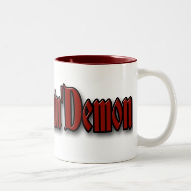 Die Dreamin Dämon-Schale o Hölle Zweifarbige Tasse (Rechts)