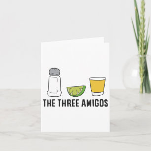 Die drei Amigos Cinco de Mayo Tequila Salz und Li Karte