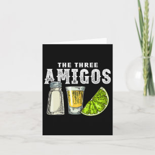 Die drei Amigos Lime Salt Tequila Lustige Cinco De Karte