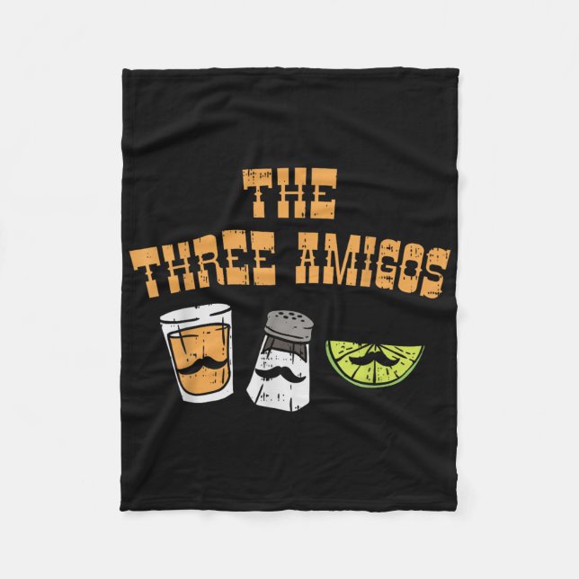 Die drei Amigos Tequila Limones Cinco De Mayo D Fleecedecke (Vorderseite)
