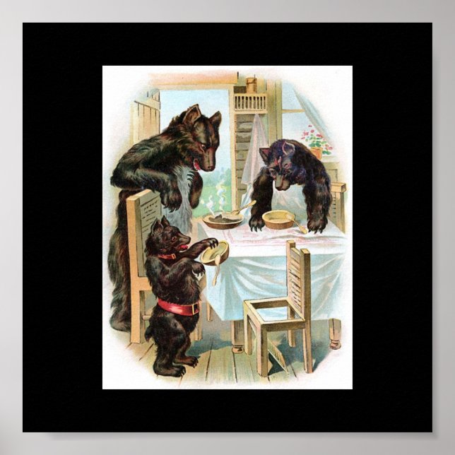 Die drei Bären - ein märchenhaftes Poster (Vorne)