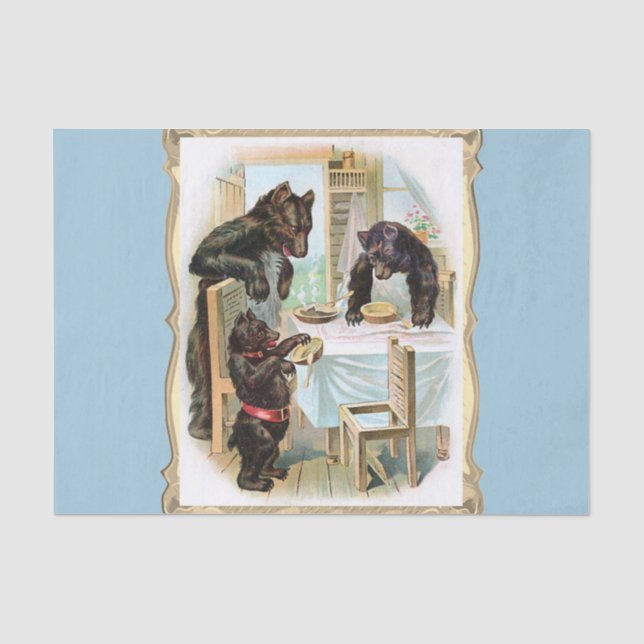 Die drei Bären Seidenpapier (Vorderseite)