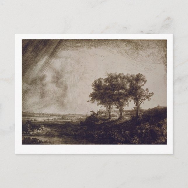 Die drei Bäume Postkarte (Vorderseite)