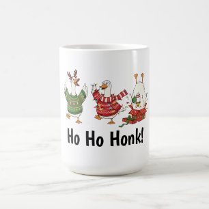 Die drei Etappen der Weihnachtsgans Kaffeetasse