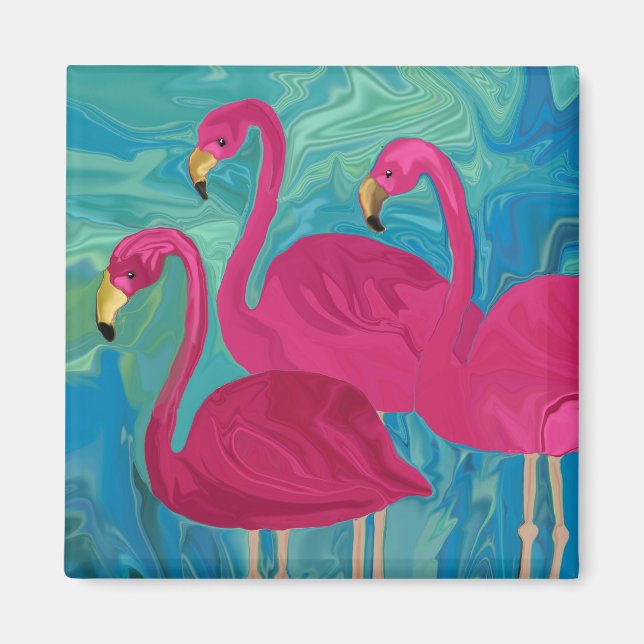 Die drei Flamigos Magnet (Vorne)