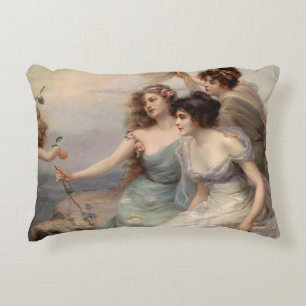 Die drei Gnaden von Edouard Bisson Dekokissen