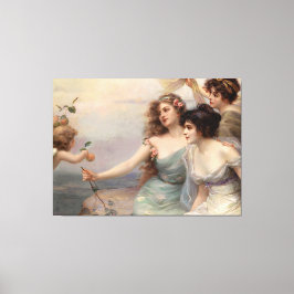 Die drei Gnaden von Edouard Bisson Leinwanddruck