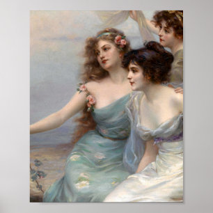 Die drei Graden von Edouard Bisson Poster