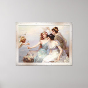 Die drei Grazien by Edouard Bisson Leinwanddruck