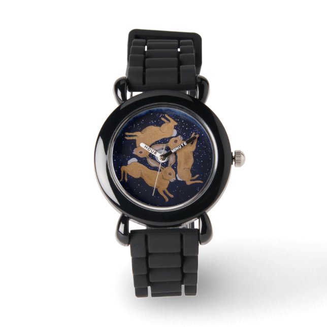 Die drei Hasen Armbanduhr (Vorderseite)