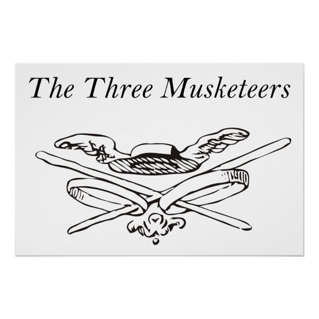Die drei Helden der Musketiere - Alexandre Dumas Poster (Vorderseite)