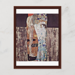 Die drei Jahre der Frau von Klimt Gustav Postkarte