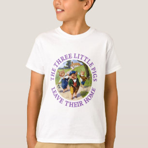 Die drei kleinen Schweine verlassen ihr Zuhause T-Shirt