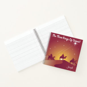 Die drei Könige des orientalischen Weihnachtsthema Notizbuch