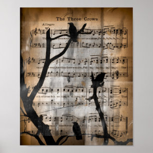 Die drei Krähen Poster