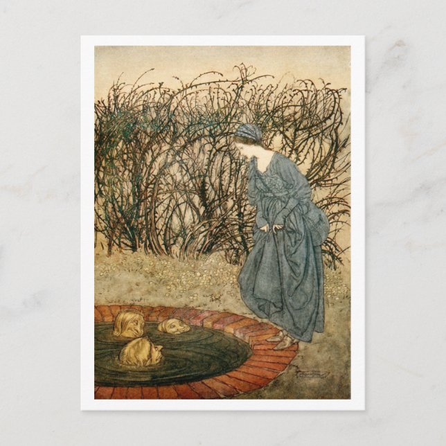 Die drei Leiter des Brunnens Postkarte (Vorderseite)