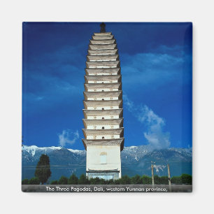 Die drei Pagoden, Dali, Western Yunnan-Provinz, Magnet