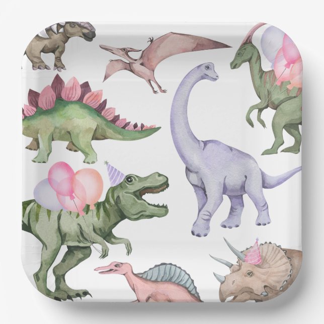 Die drei-Rex-Party-Papier-Teller von Girl Pappteller (Vorderseite)