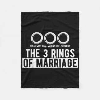Die drei Ringe der Hochzeit Fleecedecke