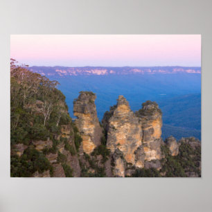 Die drei Schwestern, blaue Berge, New South Wales Poster