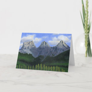 Die drei Schwestern in Canmore, Alberta, Kanada Karte