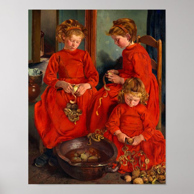 Die drei Schwestern von Leon Frederic Poster (Vorne)