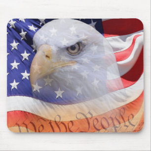 Die drei Symbole Amerikas Mousepad