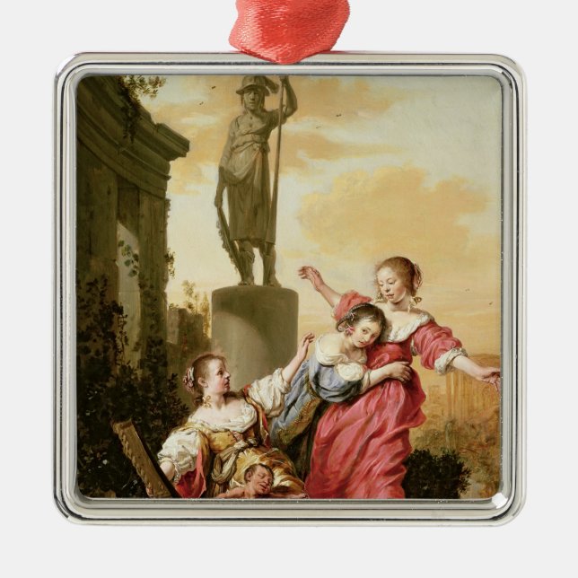 Die drei Töchter von Cecrops Ornament Aus Metall (Vorne)
