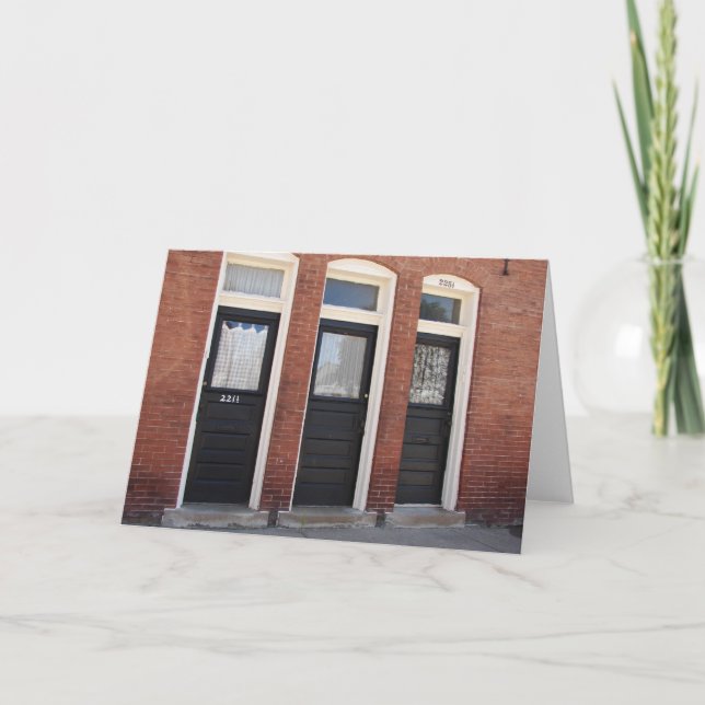 Die drei Türen Karte (Vorderseite)