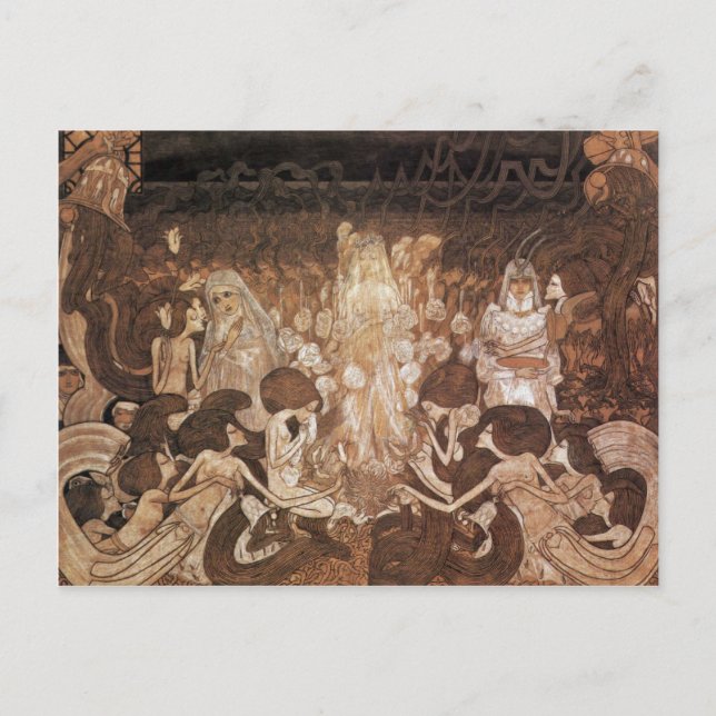 Die drei Übergänge von Toorop Jan (beste Qualität) Postkarte (Vorderseite)
