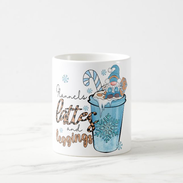 Die drei wichtigsten Dinge im Winter Kaffeetasse (Mittel)
