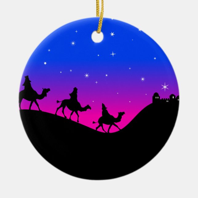 Die drei Wisemen Keramikornament (Vorne)