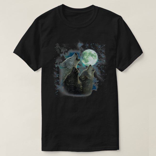 Die drei Wolfsmonde der Berge T-Shirt (Design vorne)