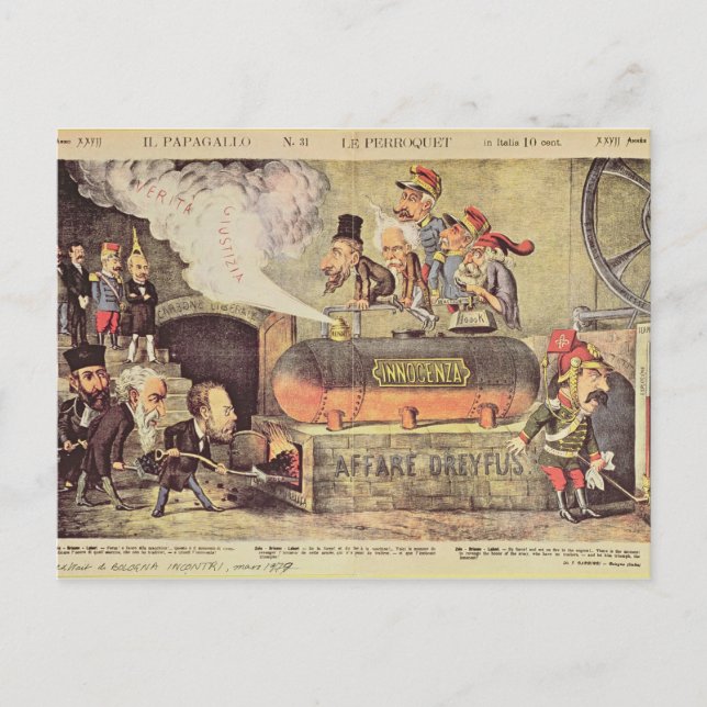 Die Dreyfus-Affäre Postkarte (Vorderseite)